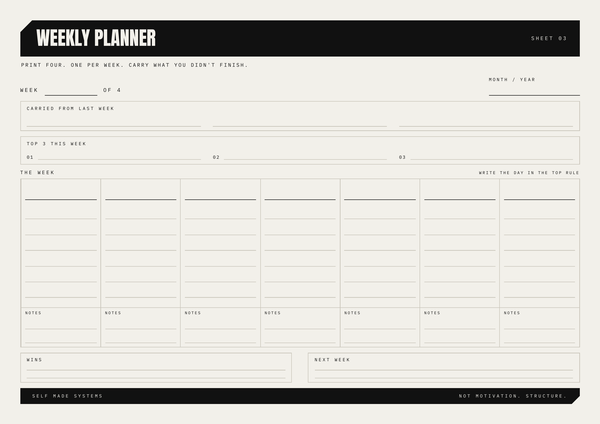 Weekly Planner