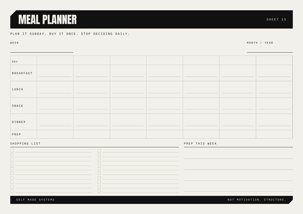Weekly Meal Planner